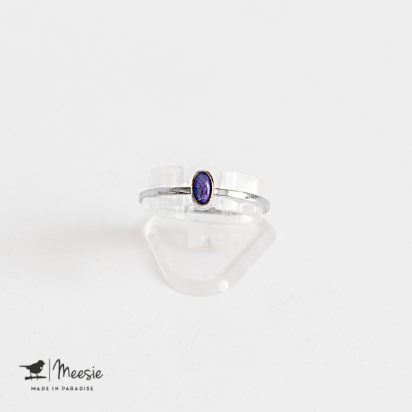 Ring ovale Lapis Lazuli edelsteen zilver Ring ovale Lapis Lazuli edelsteen zilver