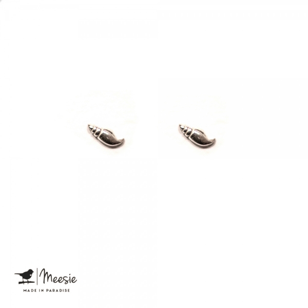 Oorbellen Studs Schelpjes zilver - 3 sets Oorbellen Studs Schelpjes zilver - 3 sets