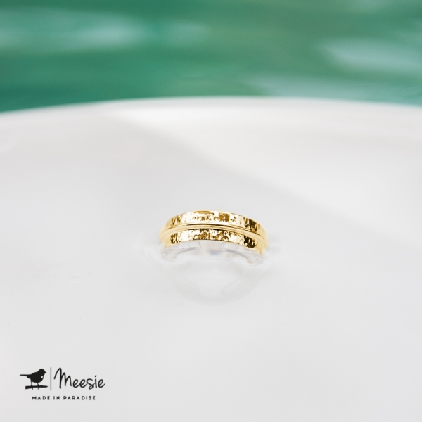 Ring Amsterdam goud op zilver - 3 stuks Ring Amsterdam goud op zilver - 3 stuks