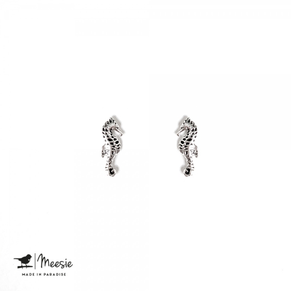 Oorbellen Studs zeepaardjes zilver - 3 sets Oorbellen Studs zeepaardjes zilver - 3 sets