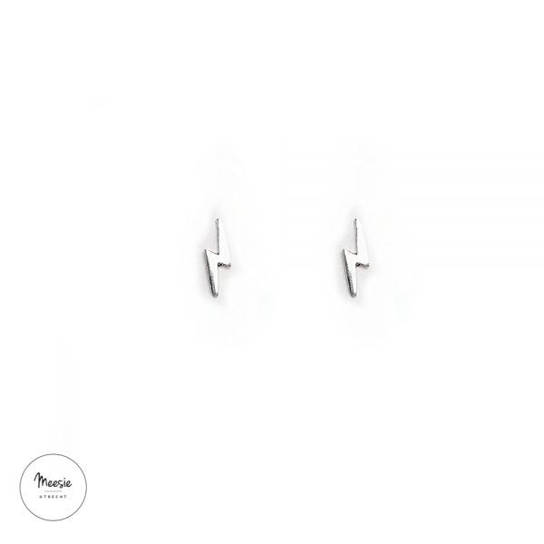 Studs: Mini Bliksemschicht zilver - 3 paar Studs: Mini Bliksemschicht zilver - 3 paar