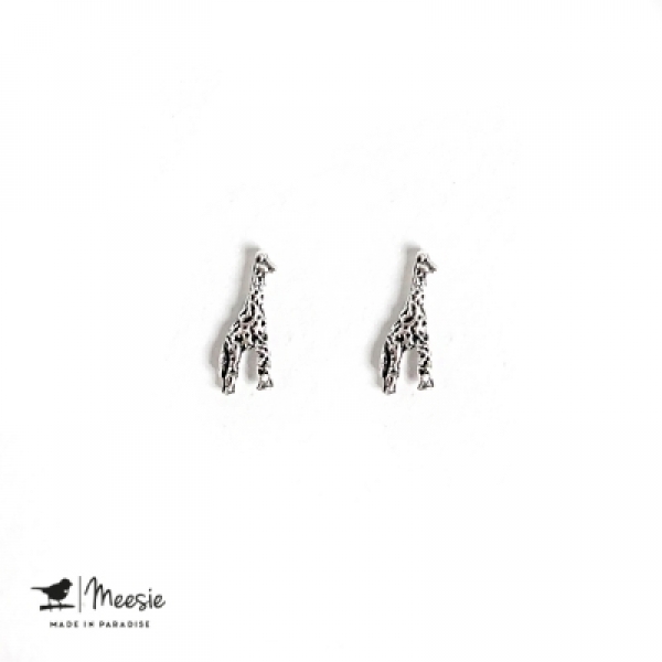 Studs: Giraffe zilver - 3 paar Studs: Giraffe zilver - 3 paar