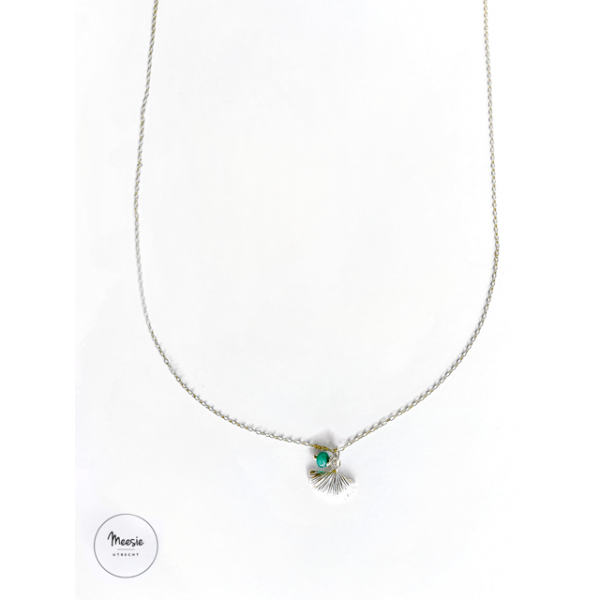 Ketting: Ginkgo zilver - 3 Kettingen Ketting: Ginkgo zilver - 3 Kettingen