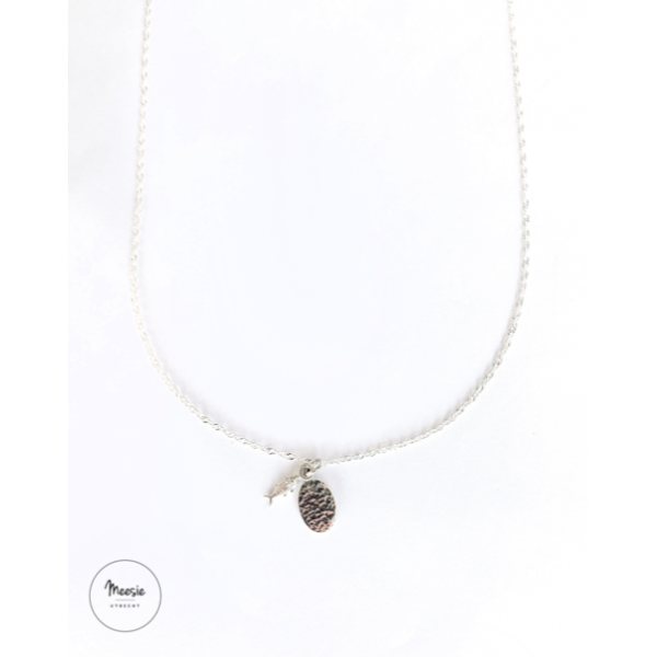 Ketting: Vis zilver - 3 kettingen Ketting: Vis zilver - 3 kettingen