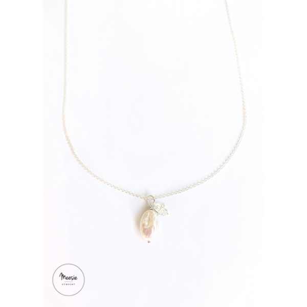 Ketting: Parel zilver - 3 Kettingen Ketting: Parel zilver - 3 Kettingen