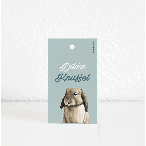 Gift tag Rabbit - 20 pieces