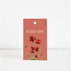 Gift tag Poppy - 20 pieces