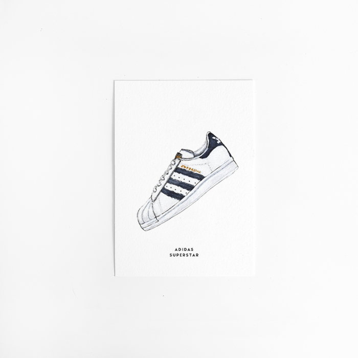 Postcard Adidas superstar - 10 pieces