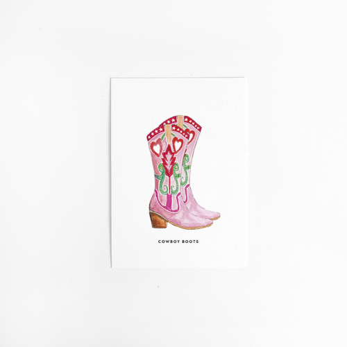 Postcard Cowboy Boots - 10 pieces