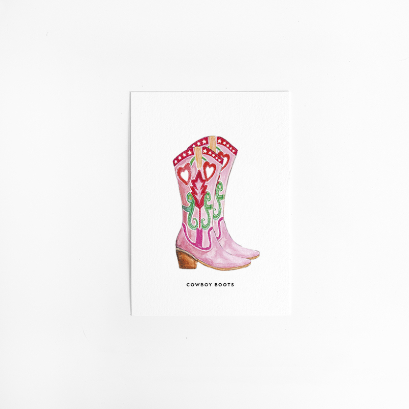 Postcard Cowboy Boots - 10 pieces