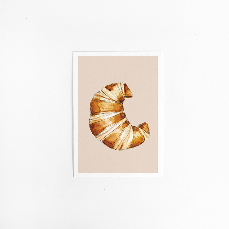 Postcard Food Croissant - 10 pieces