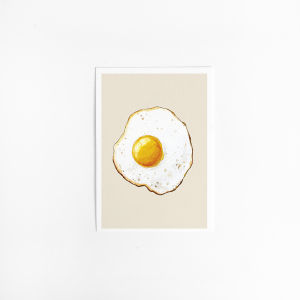 Postcard Food Sunny side up - 10 pieces