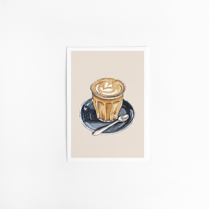 Postcard Food Cappuccino - 10 pieces