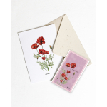 Card with seeds Poppy- 10 pieces - Pre order