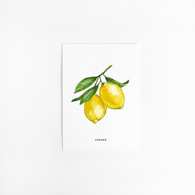 Postcard Lemons - 10 pieces