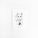 Postcard Lucky cat - 10 pieces