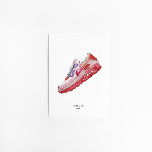 Postcard Nike air max pink - 10 pieces