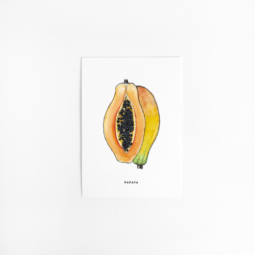 Postcard Papaya - 10 pieces