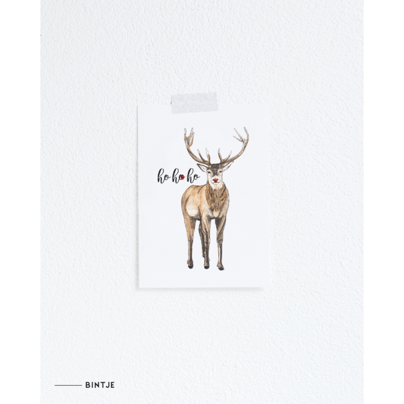 A. Kaart Kerst Rudolph 10 st.
