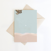 Greeting card Sloth - 10 pieces