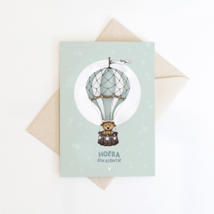 Folded card Airballoon - 10 pieces