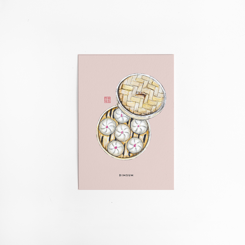 Postcard Food Asia Dimsum - 10 pieces