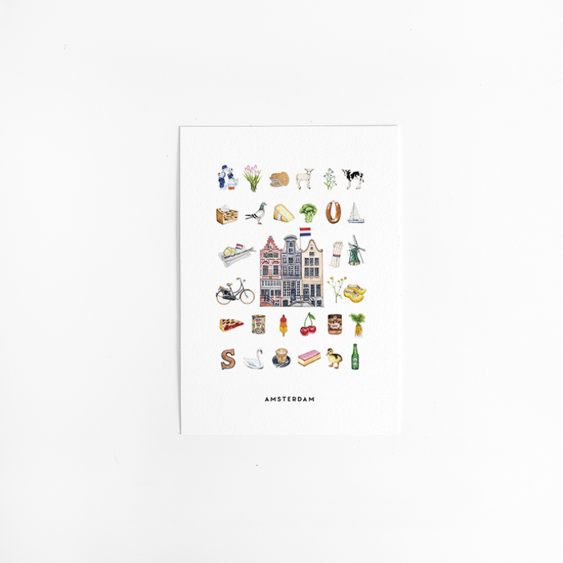 Postcard Holland Amsterdam - 10 pieces