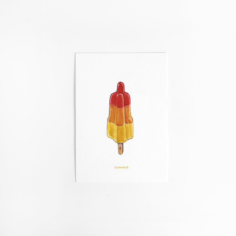 Postcard Icecream 2 - 10 pieces