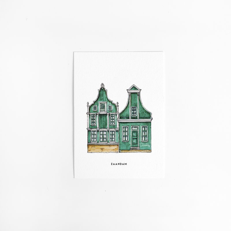 I. Kaart Geveltjes Zaandam 10 st.