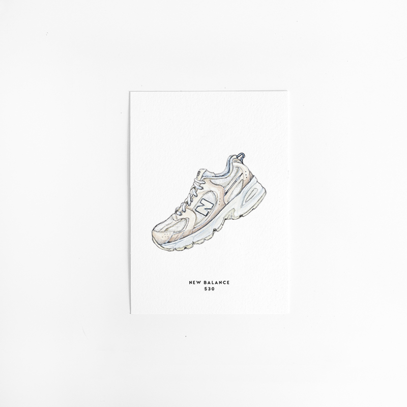 Postcard  New balance 530 - 10 pieces