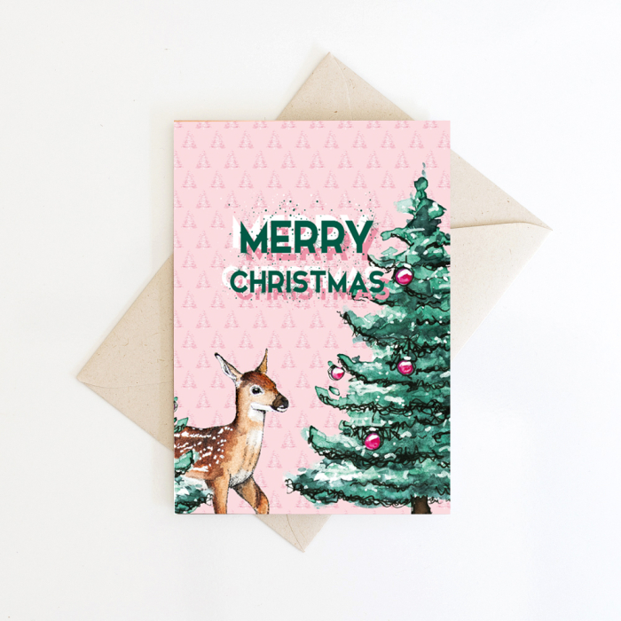 Dubbele Wenskaart Kerst 10 st. Dubbele Wenskaart Kerst 10 st.