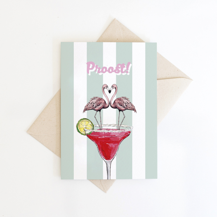 Greeting card Proost - 10 pieces