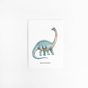 Postcard Dino Brontosaurus- 10 pieces