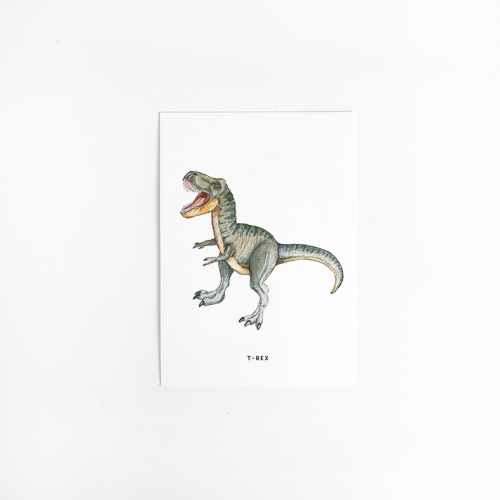 Postcard Dino T-rex - 10 pieces