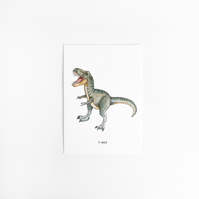 C. Kaart Dino T-rex 10 st.