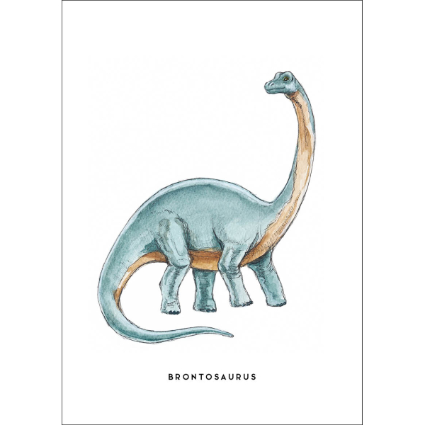 Kaart  Dino Brontosaurus 10 st.