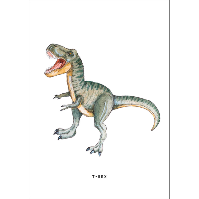 Kaart  Dino T-rex 10 st.