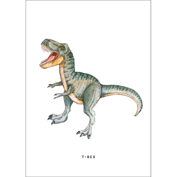 Kaart  Dino T-rex 10 st.