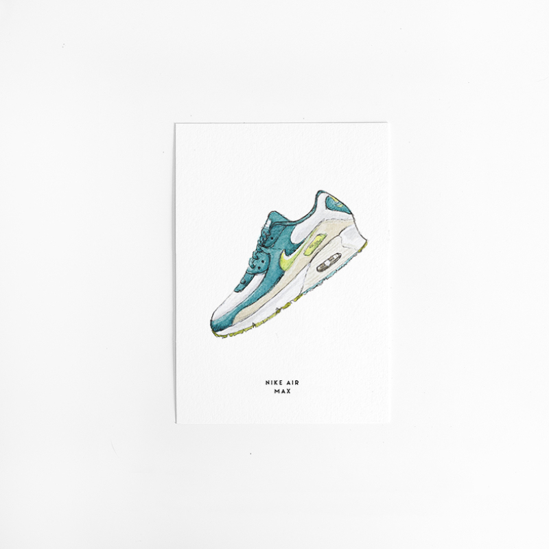 H. Kaart S. Nike air max groen 9 st.