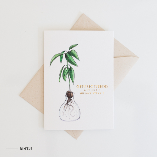 Greeting card Plant - 9 pieces