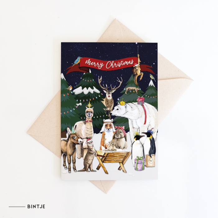 Dubbele Wenskaart Kerstverhaal 10 st. Dubbele Wenskaart Kerstverhaal 10 st.