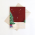 Greeting card Christmas fireplace - 10 pieces