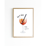 15x20 Poster Cocktail Aperol Spritz 6 st