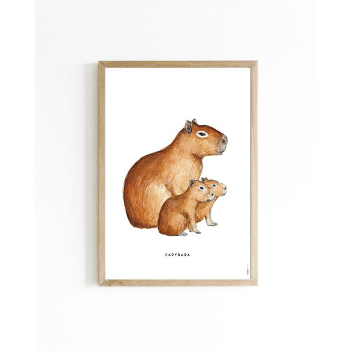 Mini poster Capibara 15x20 6 st.