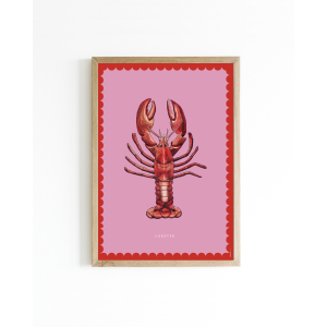 Poster Color Lobster A4