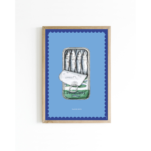 Mini poster Color Sardines 15x20 6 st.