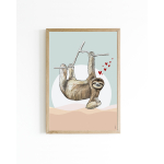 15x20 Poster D Luiaard 6 st.