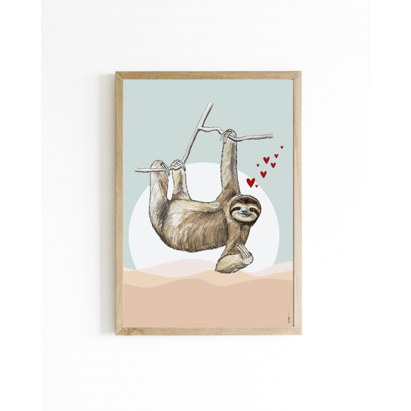15x20 Poster D Luiaard 6 st.