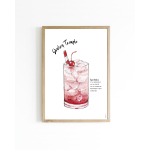 15x20 Poster Cocktail Shirley temple 6 st