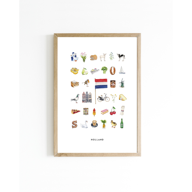 Mini poster Holland 15x20 6 st.